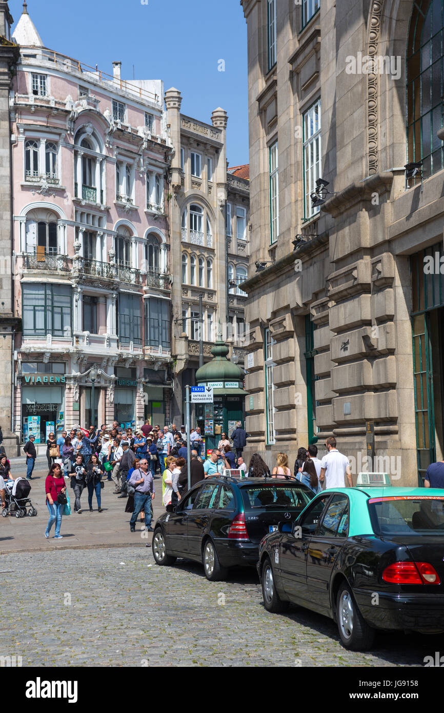 Porto Portugal April 17 Street View Of Porto In Portugal On April Stock Photo Alamy