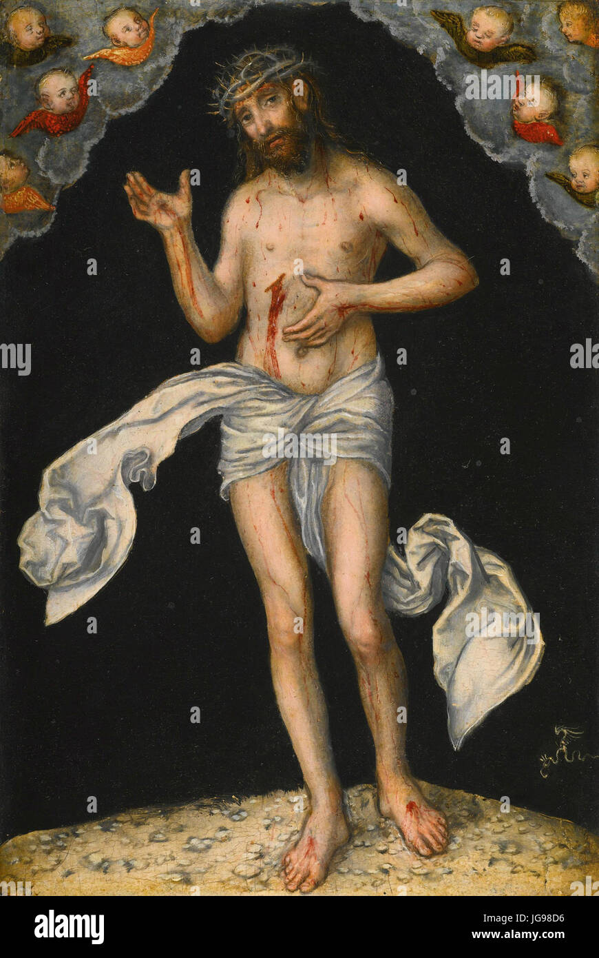 Lucas Cranach d. Ä. - Christus als Schmerzensmann Stock Photo
