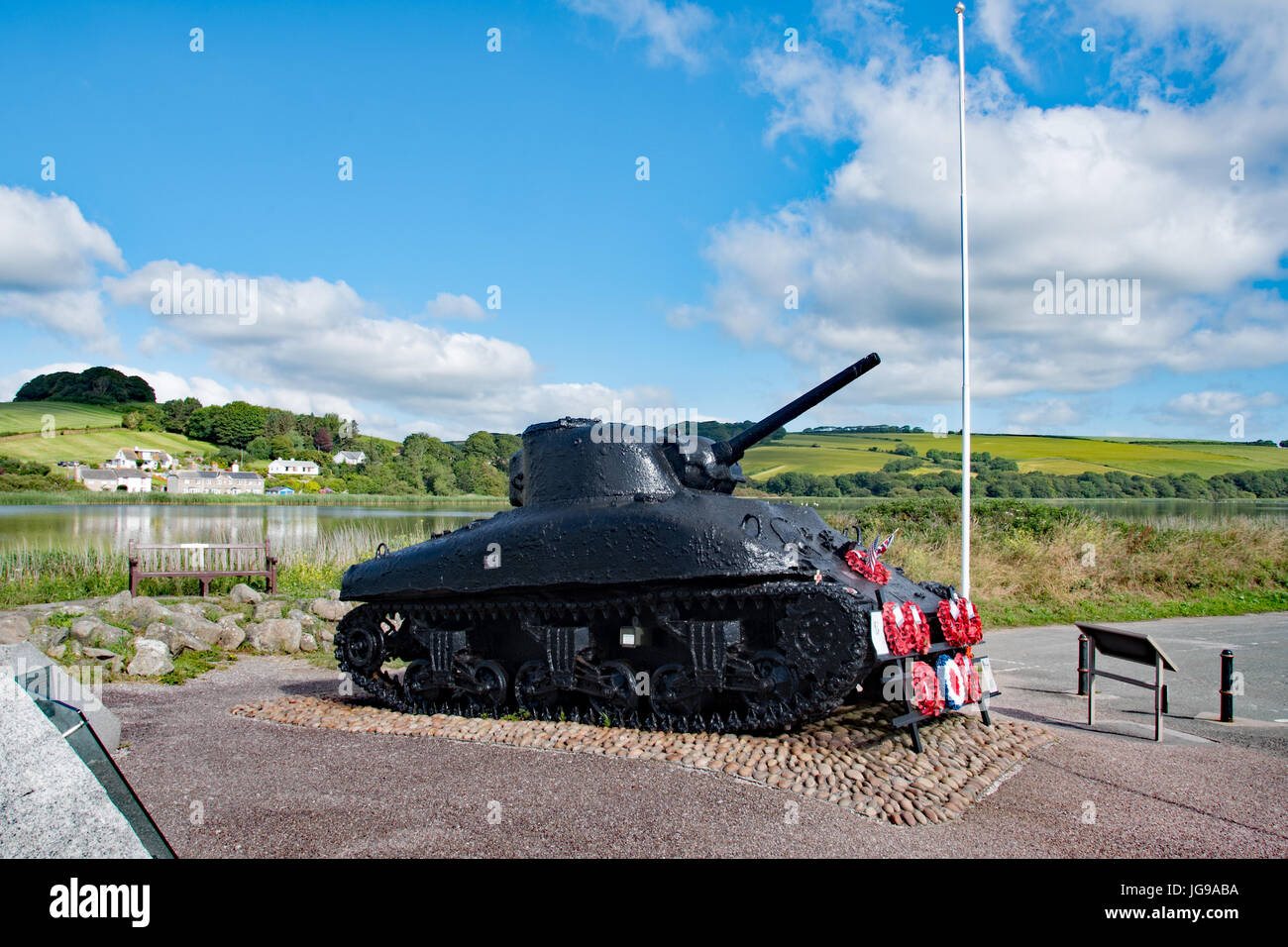 United States Sherman Tank Memorial to Exercise Tiger, Torcross