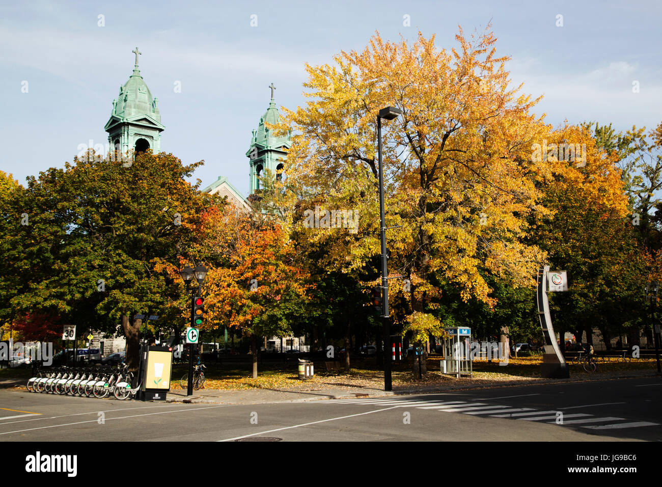 The Parc De La Petite Italie Little Italy Park In Montreal Canada Trees Bear Foliage Rich With Autumn Colour Stock Photo Alamy The Parc De La Petite Italie Little Italy Park In Montreal Canada Trees Bear Foliage Rich With Autumn Colour Stock Photo Alamy