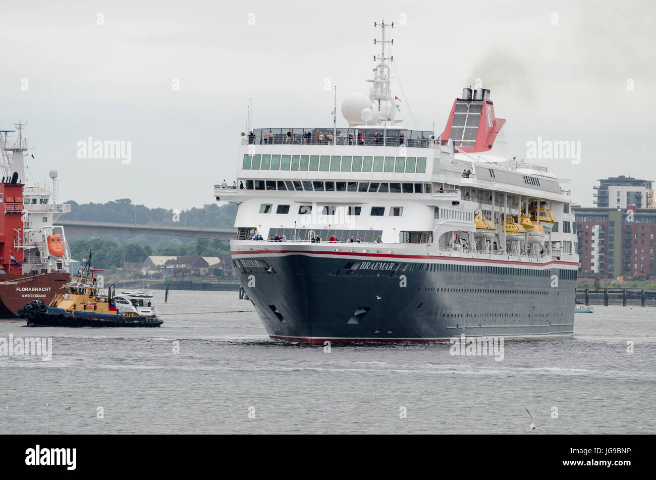 MS Braemar (formerly Crown Dynasty, Cunard Crown Dynasty, Crown Majesty and Norwegian Dynasty) is a cruise ship, currently operating with Fred. Olsen Stock Photo
