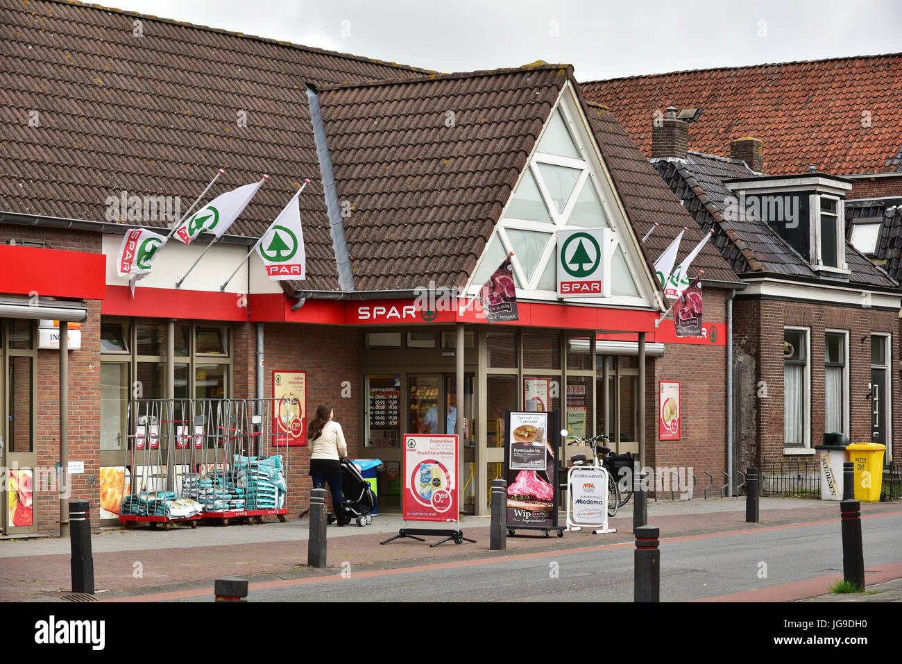 SPAR supermarket in The Netherlands Stock Photo