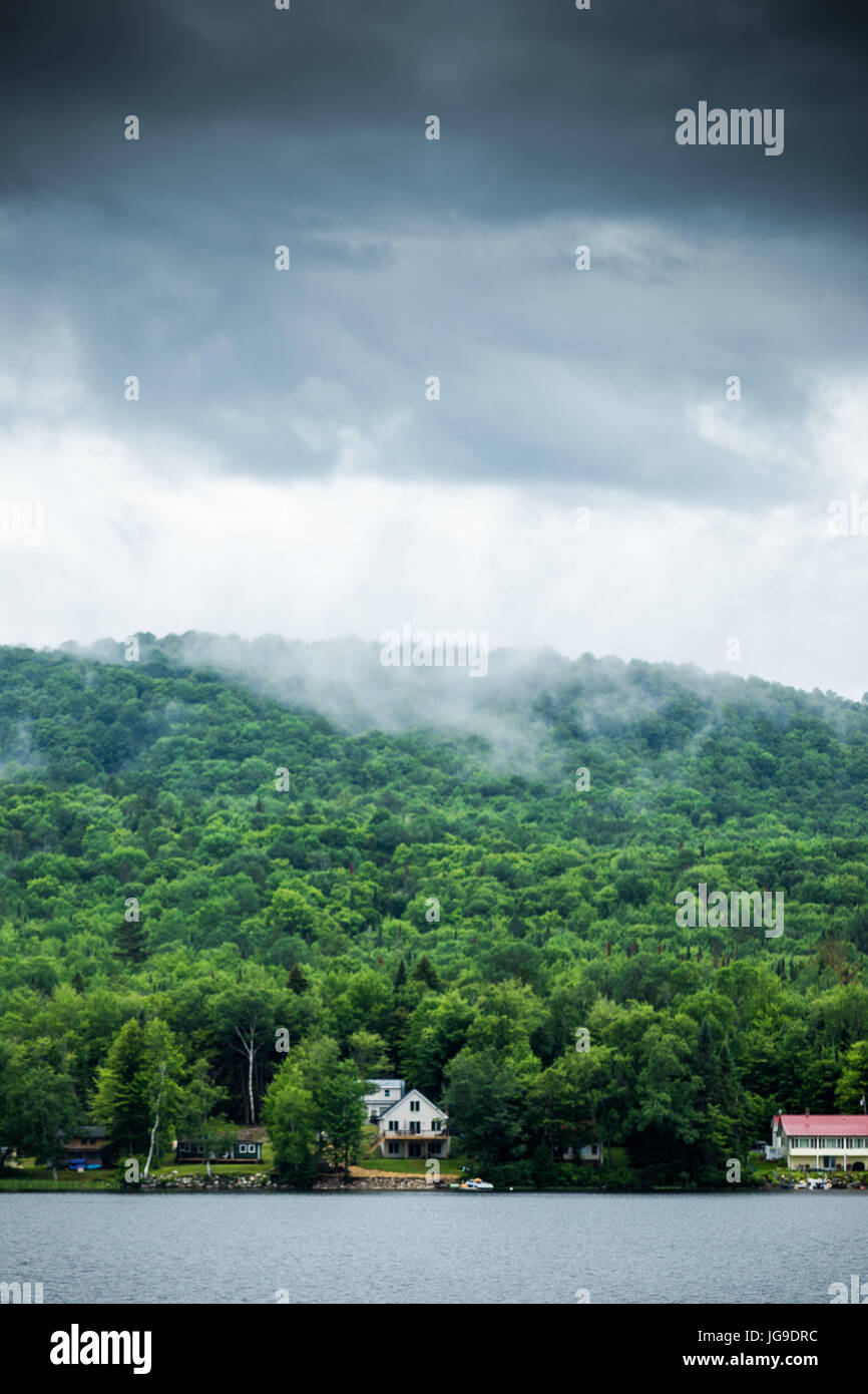 A quiet morning at Neal Pond, Vermont Stock Photo Alamy