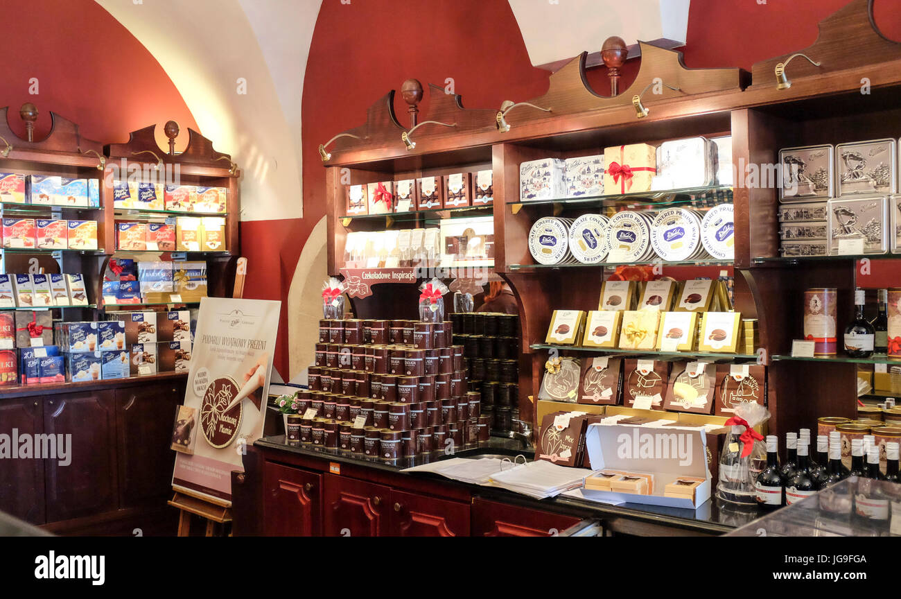 Wedel Chocolate Lounge (Pijalnia Czekolady) , Kraków, Poland Stock Photo Alamy