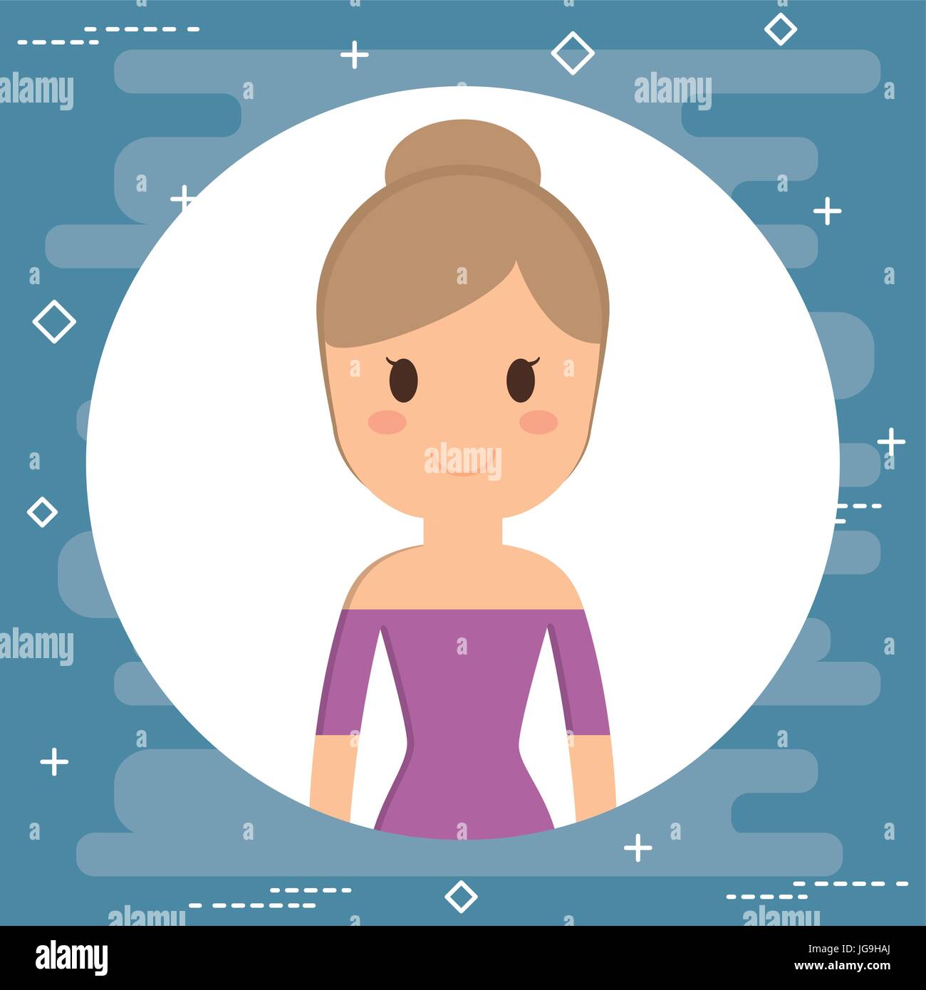 cartoon woman icon Stock Vector Image & Art - Alamy