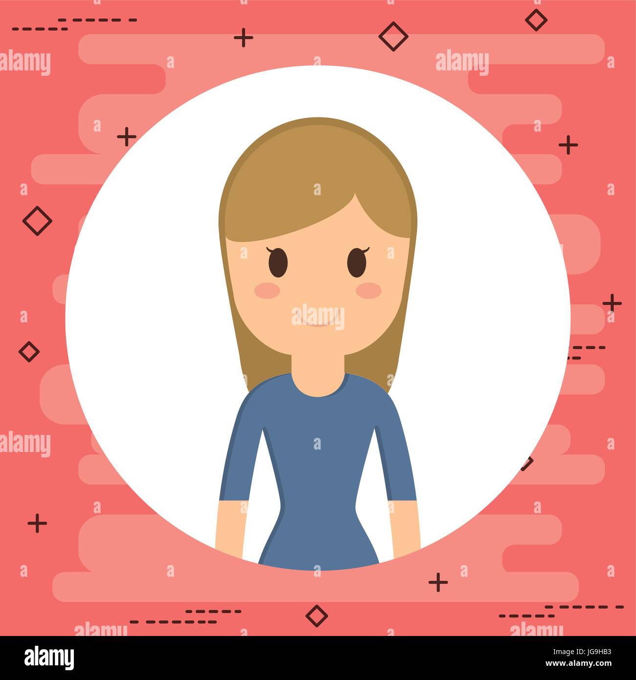 cartoon woman icon Stock Vector Image & Art - Alamy