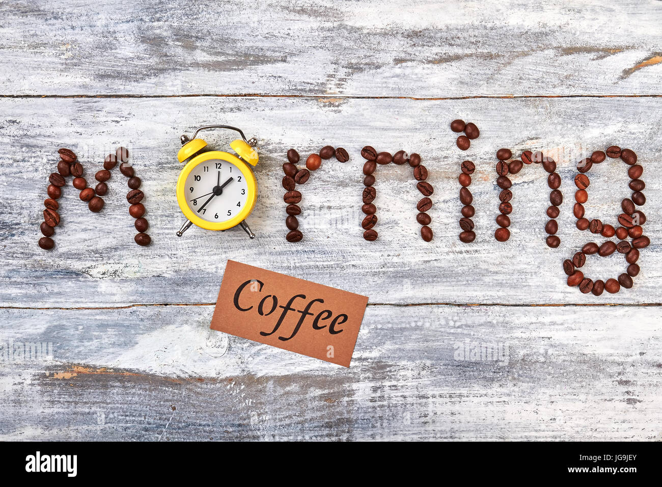 Alarm clock and message Stock Photo Alamy