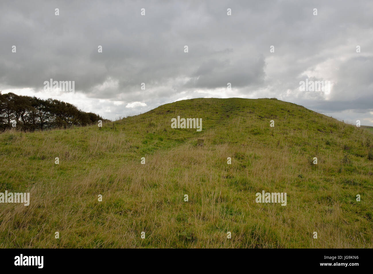 Gib Hill Barrow Derbyshire England UK Stock Photo Alamy