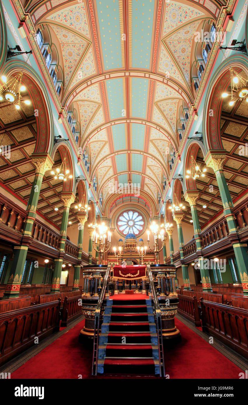 Princes Road Synagogue, Liverpool, showing interior. Stock Photo