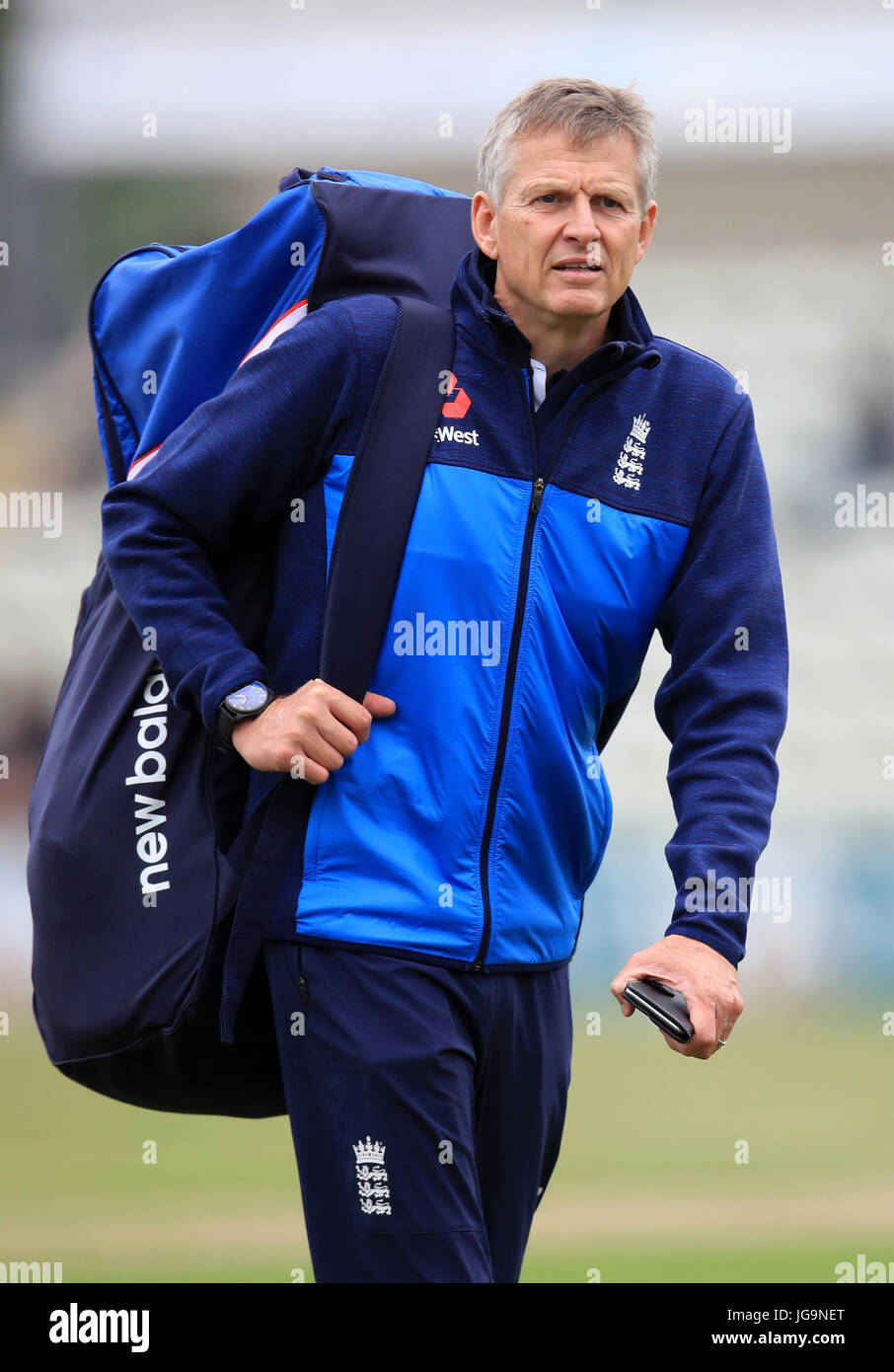 England Lions Spin Bowling coach Peter Such Stock Photo Alamy