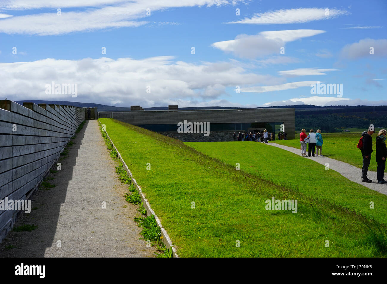Culloden Battlefield visitors centre, near Inverness, Scotland,UK Stock