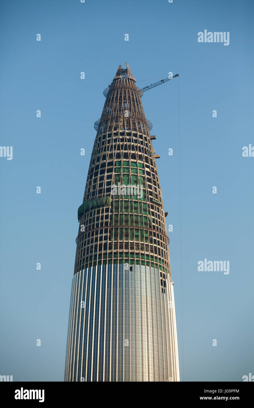 Big 400m tall skyscraper building; Nanshan district, Shenzhen