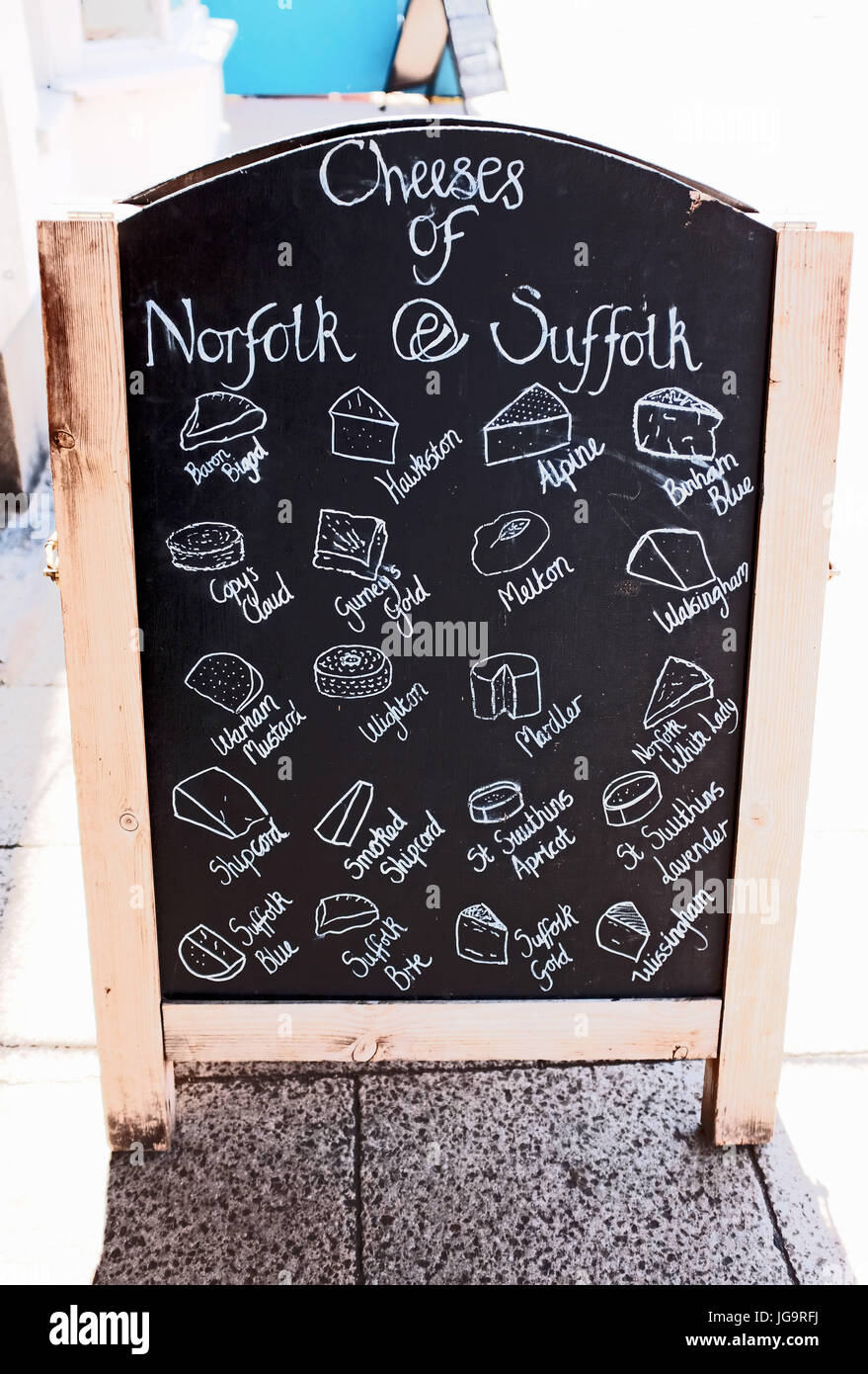 Cheese shop sign in Southwold Suffolk UK Stock Photo - Alamy