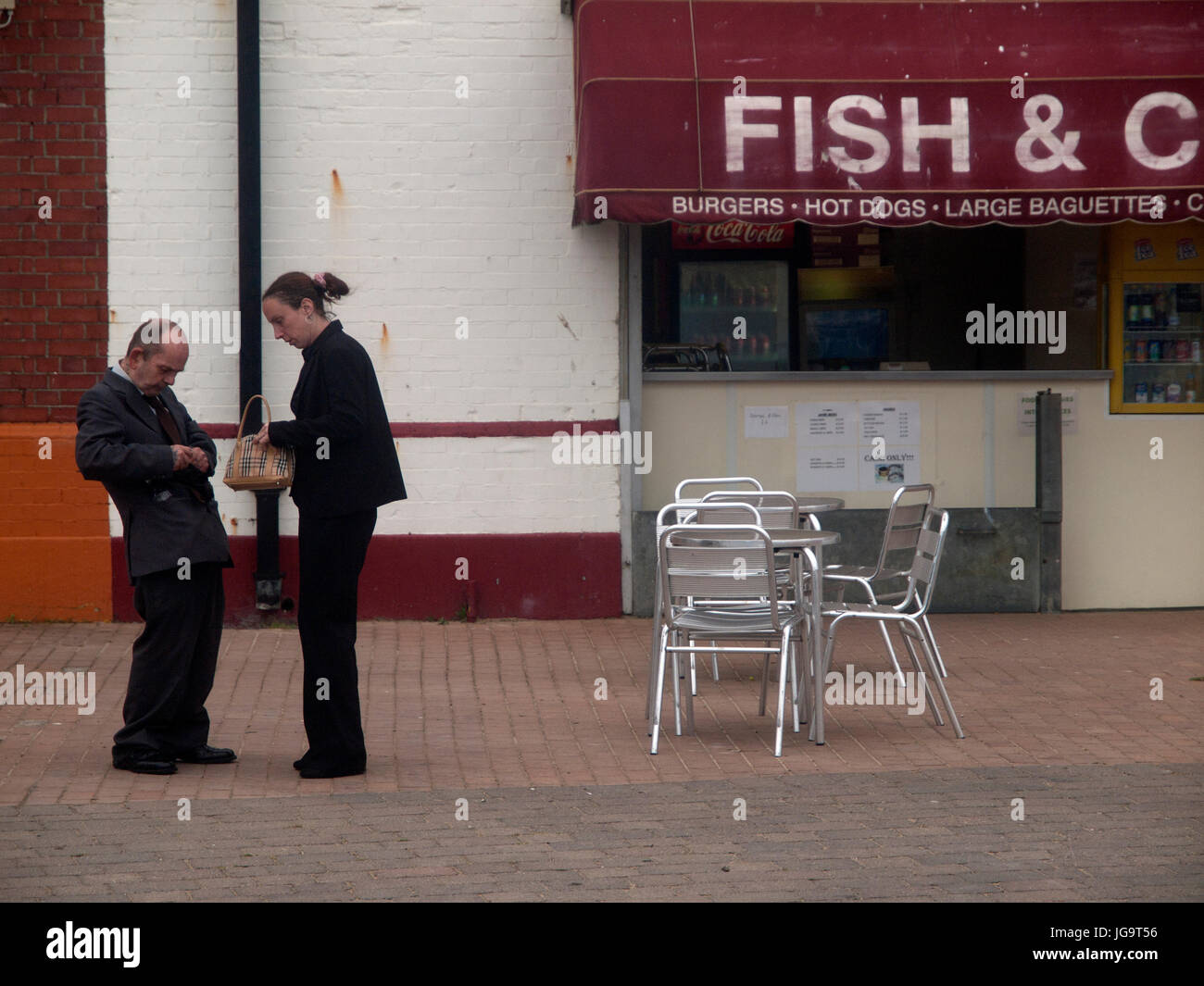 A fish and chip shop on Brighton seafront Stock Photo Alamy