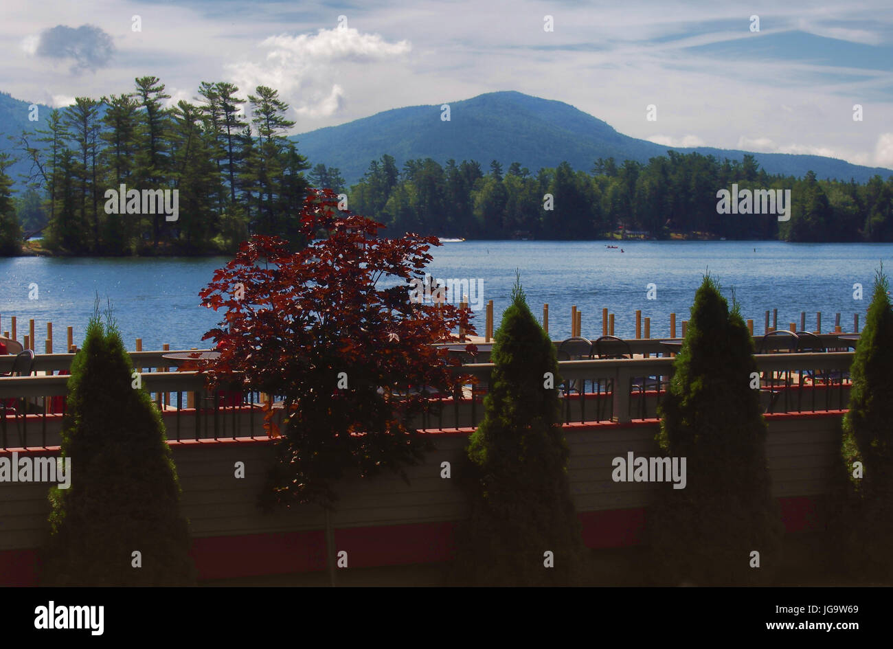 Bolton Landing, New York on the shore of Lake Stock Photo Alamy