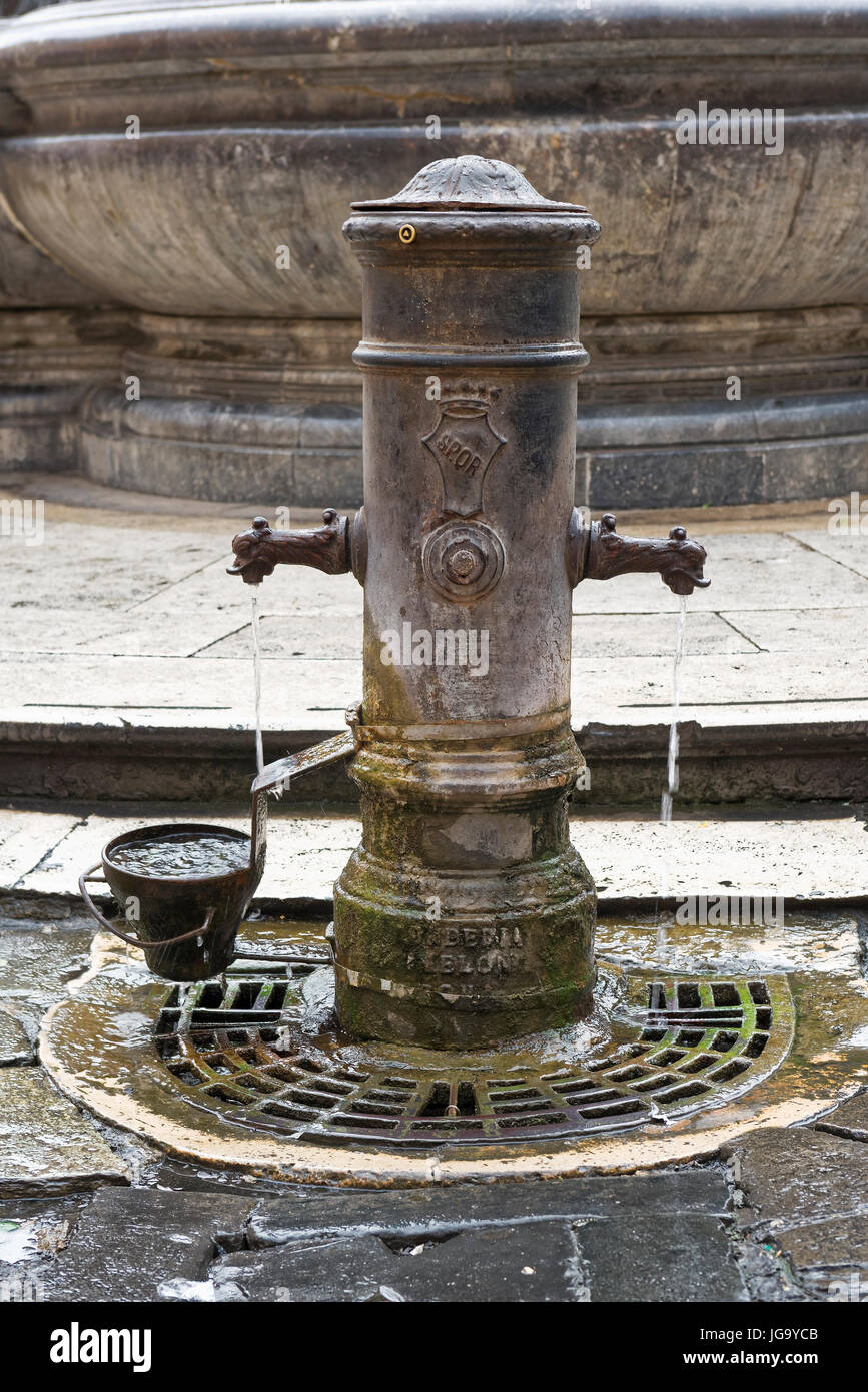 They are called nasoni public drinking fountains in Rome that distribute free drinking water