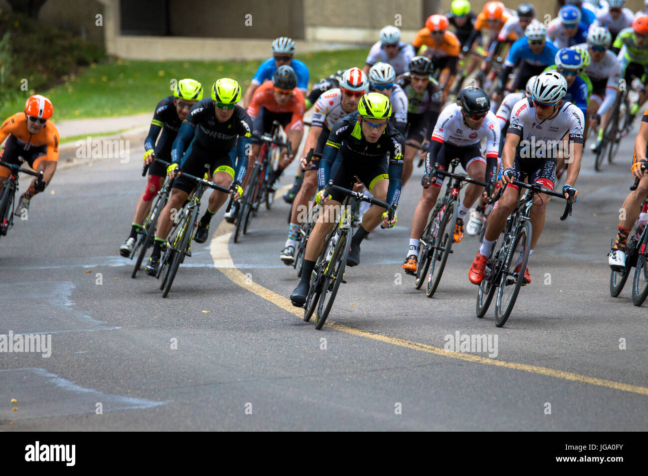 Tour Alberta Race 5 in Edmonton, 2016 Stock Photo