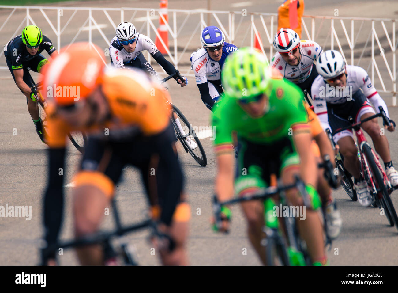 Tour Alberta Race 5 in Edmonton, 2016 Stock Photo