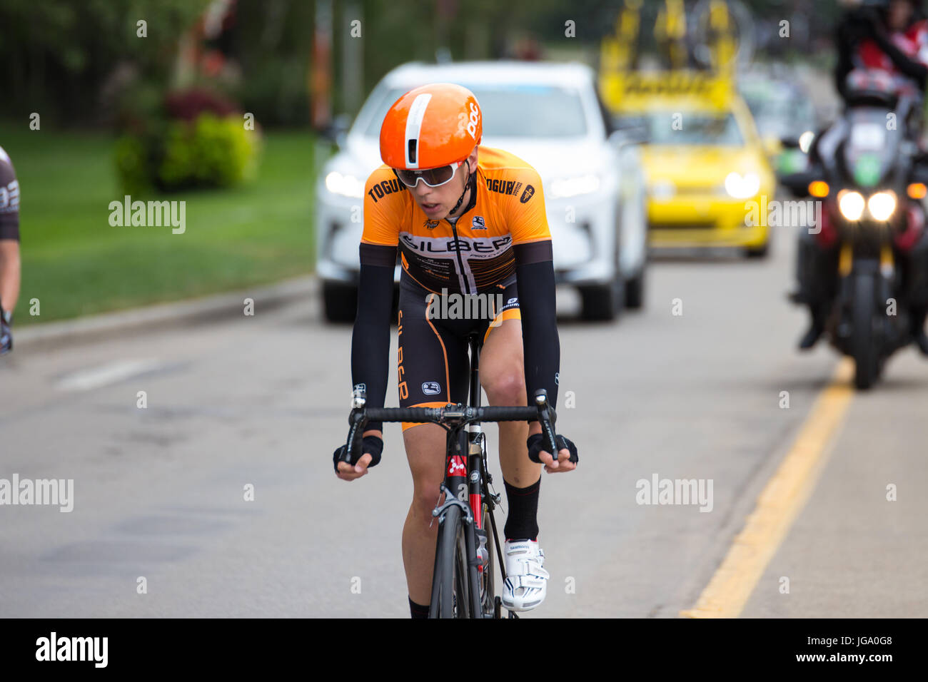 Tour Alberta Race 5 in Edmonton, 2016 Stock Photo