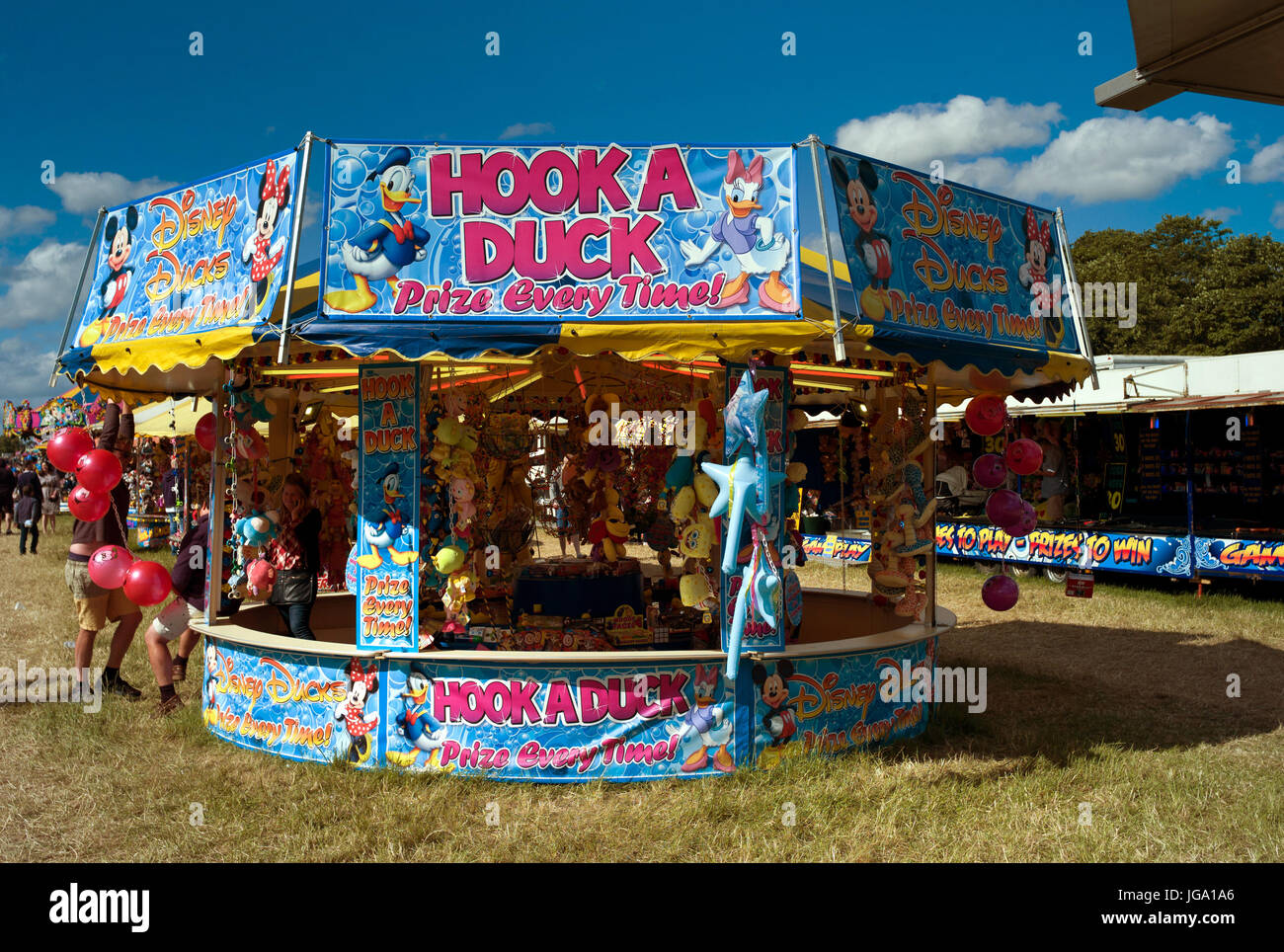 Hook-a-duck, The Hoppings, Town Moor, Newcastle upon Tyne Stock Photo