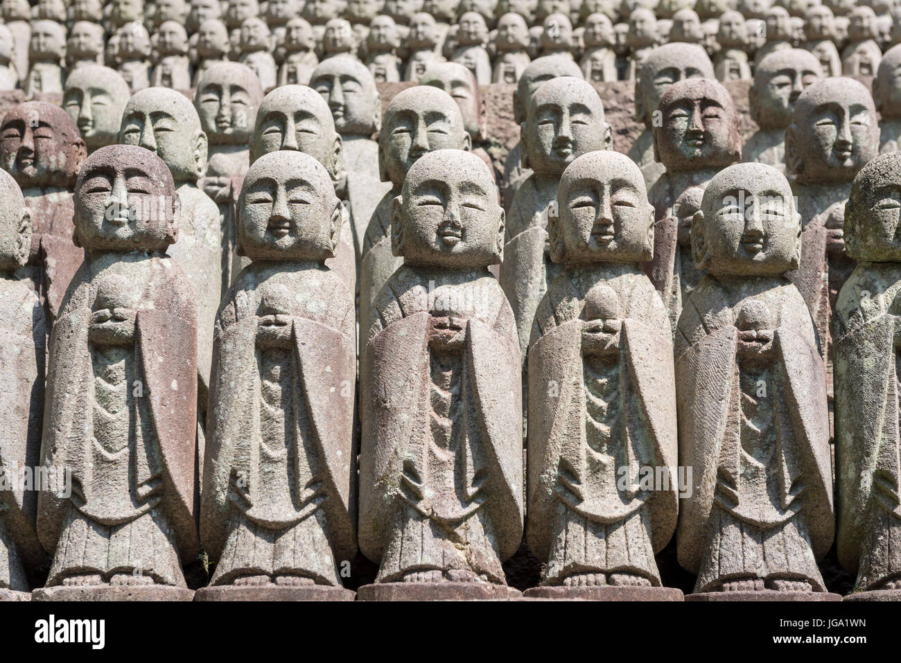 Monk Jizo statuesbodhisattva, Kamakura Japan Stock Photo Alamy