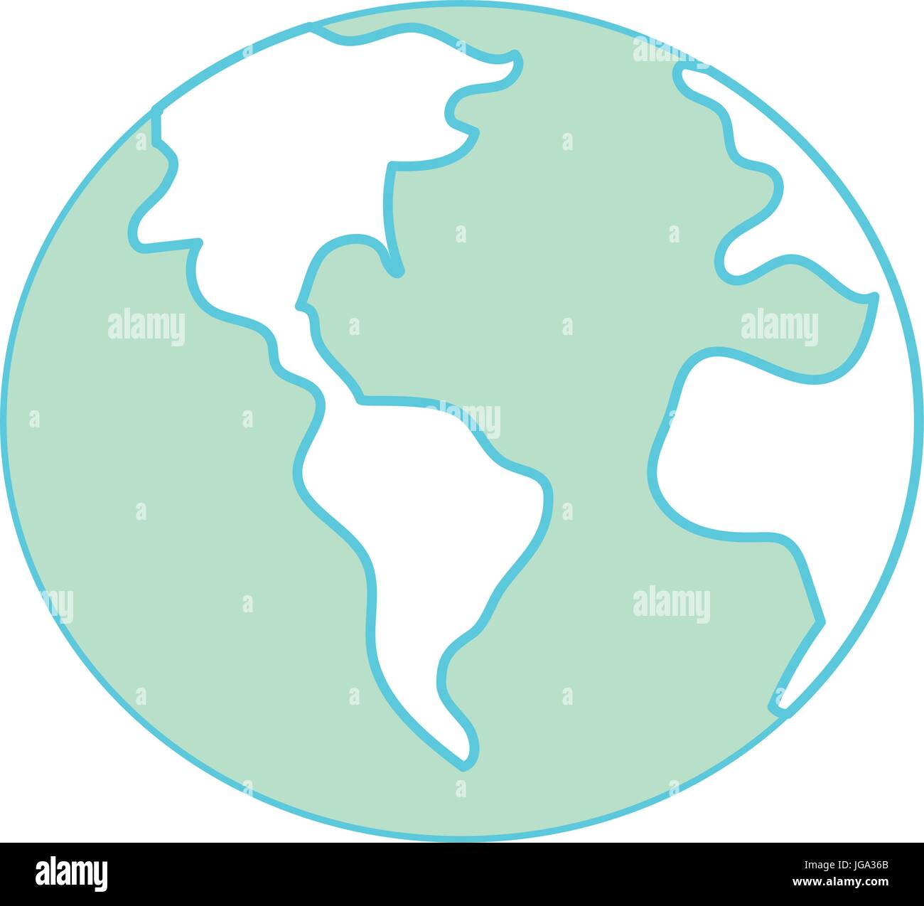 global earth plenet with geography ubication Stock Vector Image & Art ...
