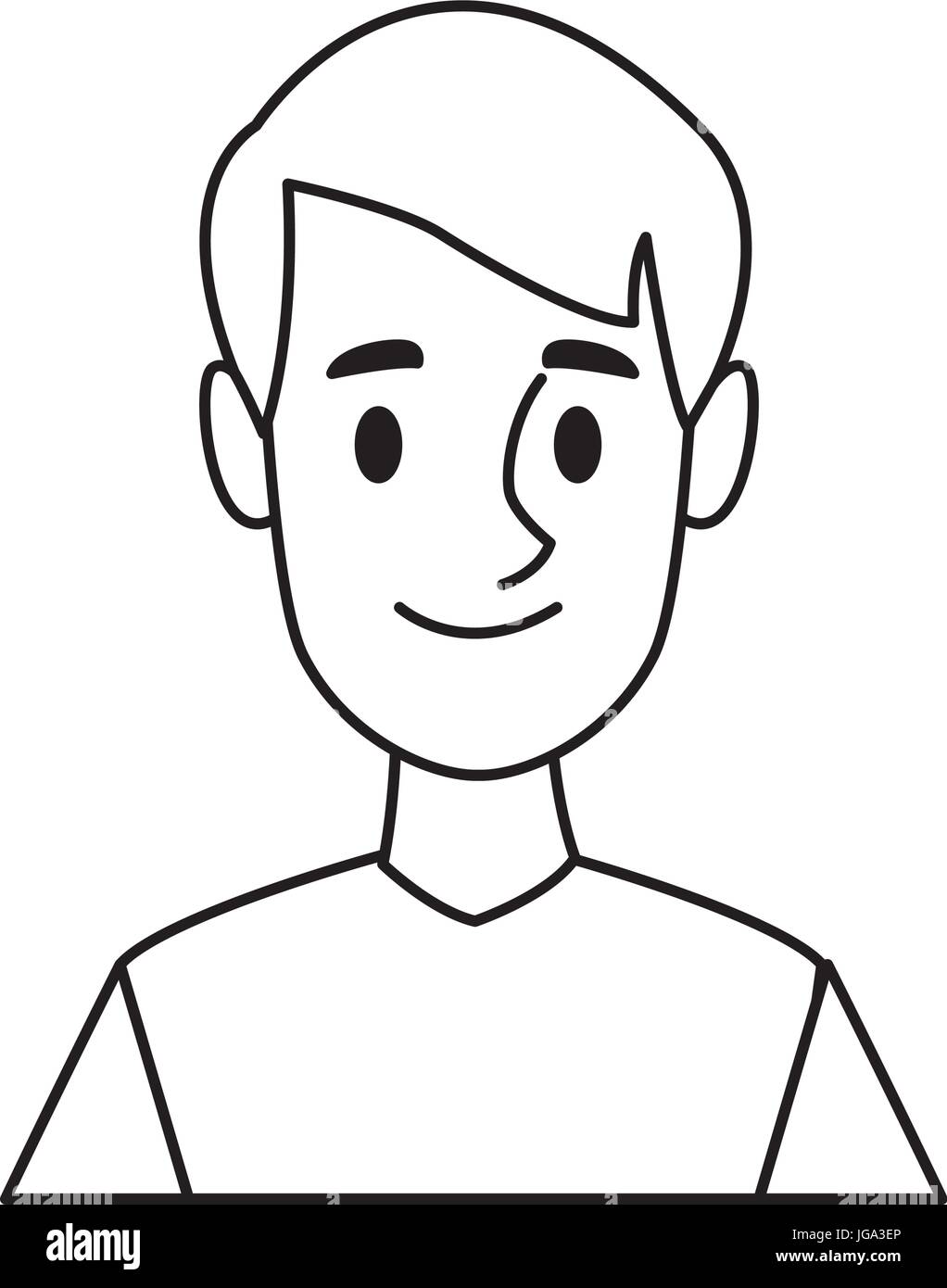 portrait man young people character Stock Vector Image & Art - Alamy