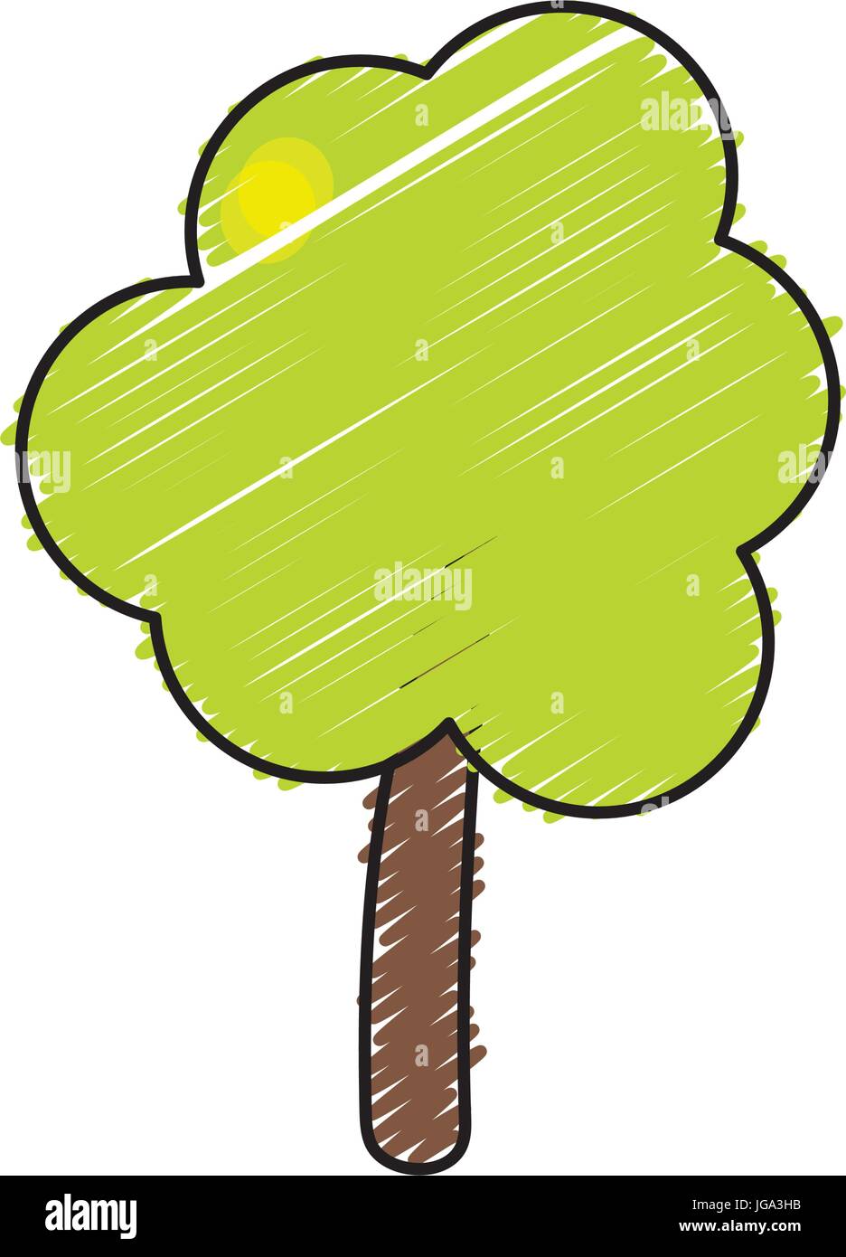 natural tree to ecology care icon Stock Vector Image & Art - Alamy