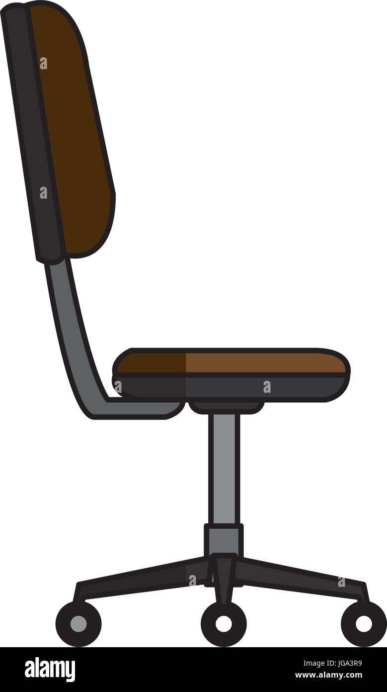 office chair comfort seat wheel furniture Stock Vector Image & Art - Alamy