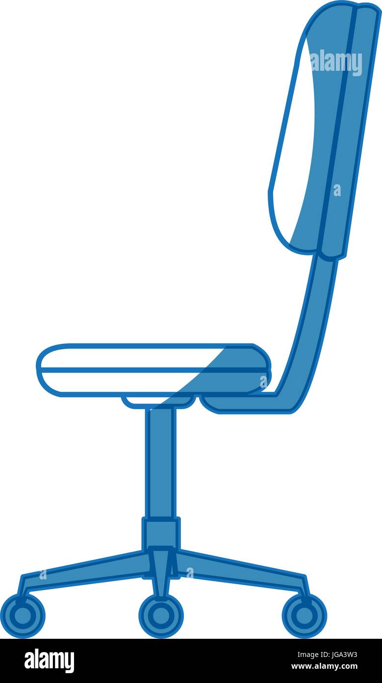 office chair comfort seat wheel furniture Stock Vector Image & Art - Alamy