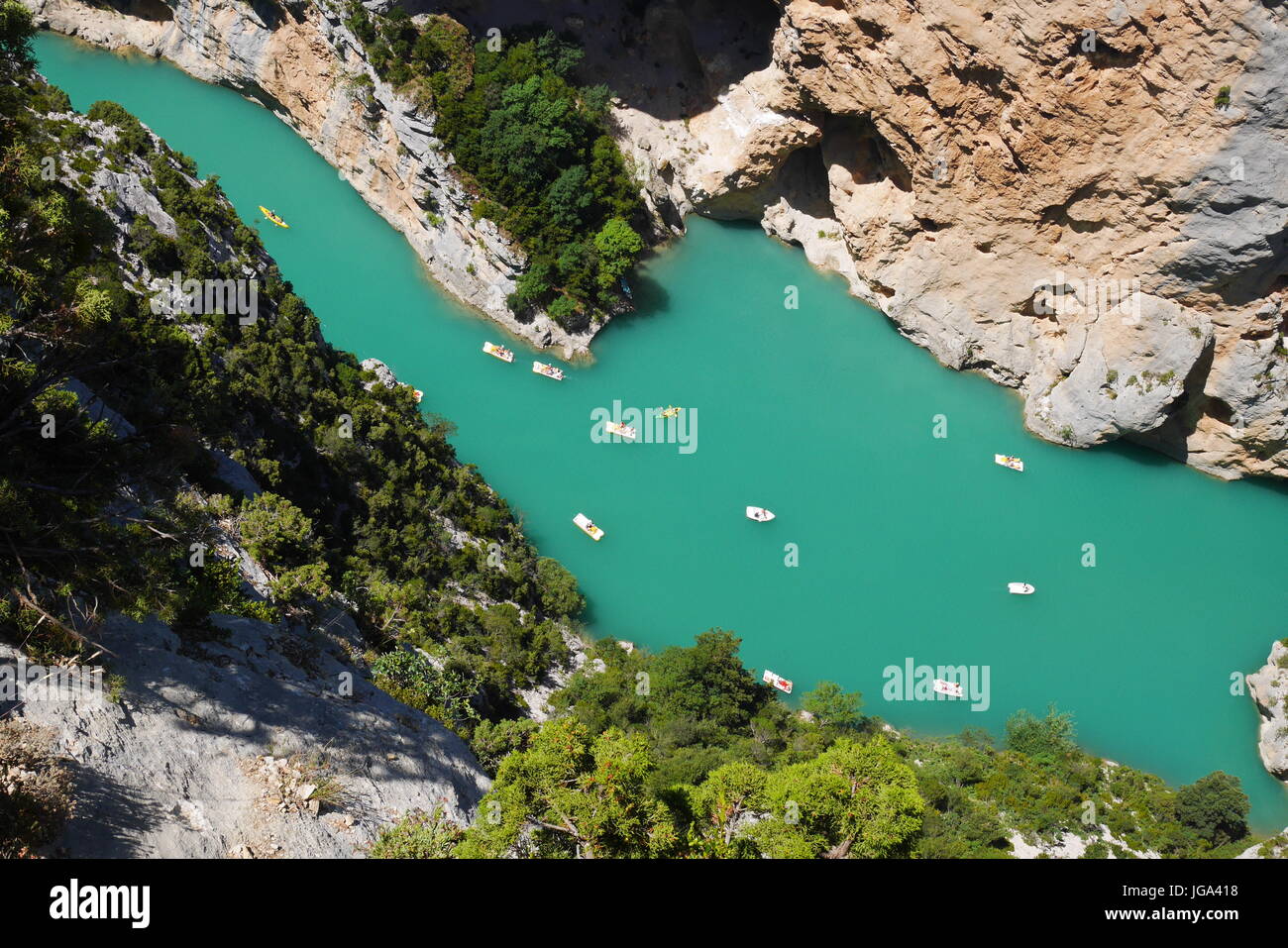 Aerial view of the gorges du verdon, france Stock Photo - Alamy
