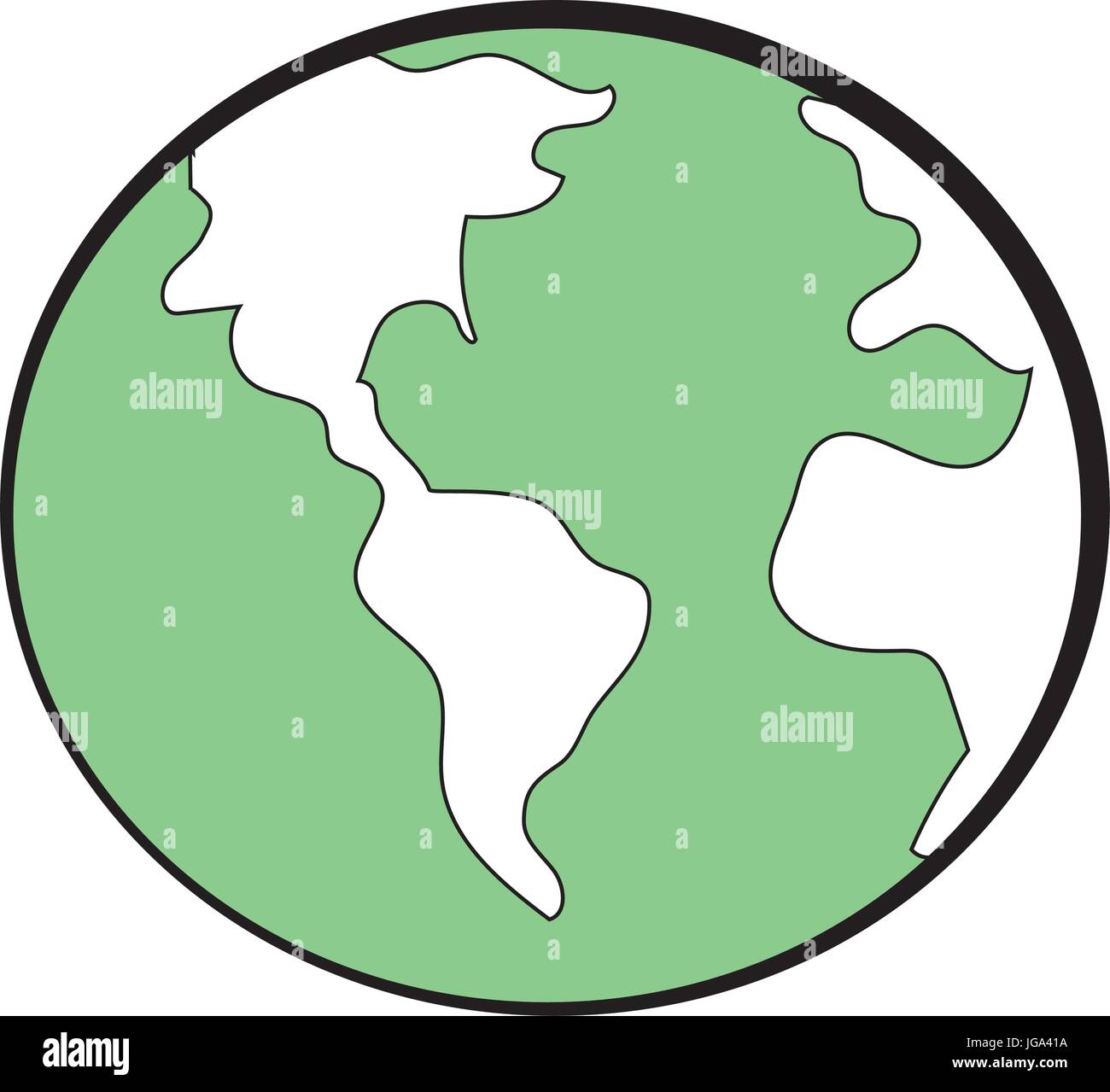 global earth plenet with geography ubication Stock Vector Image & Art ...