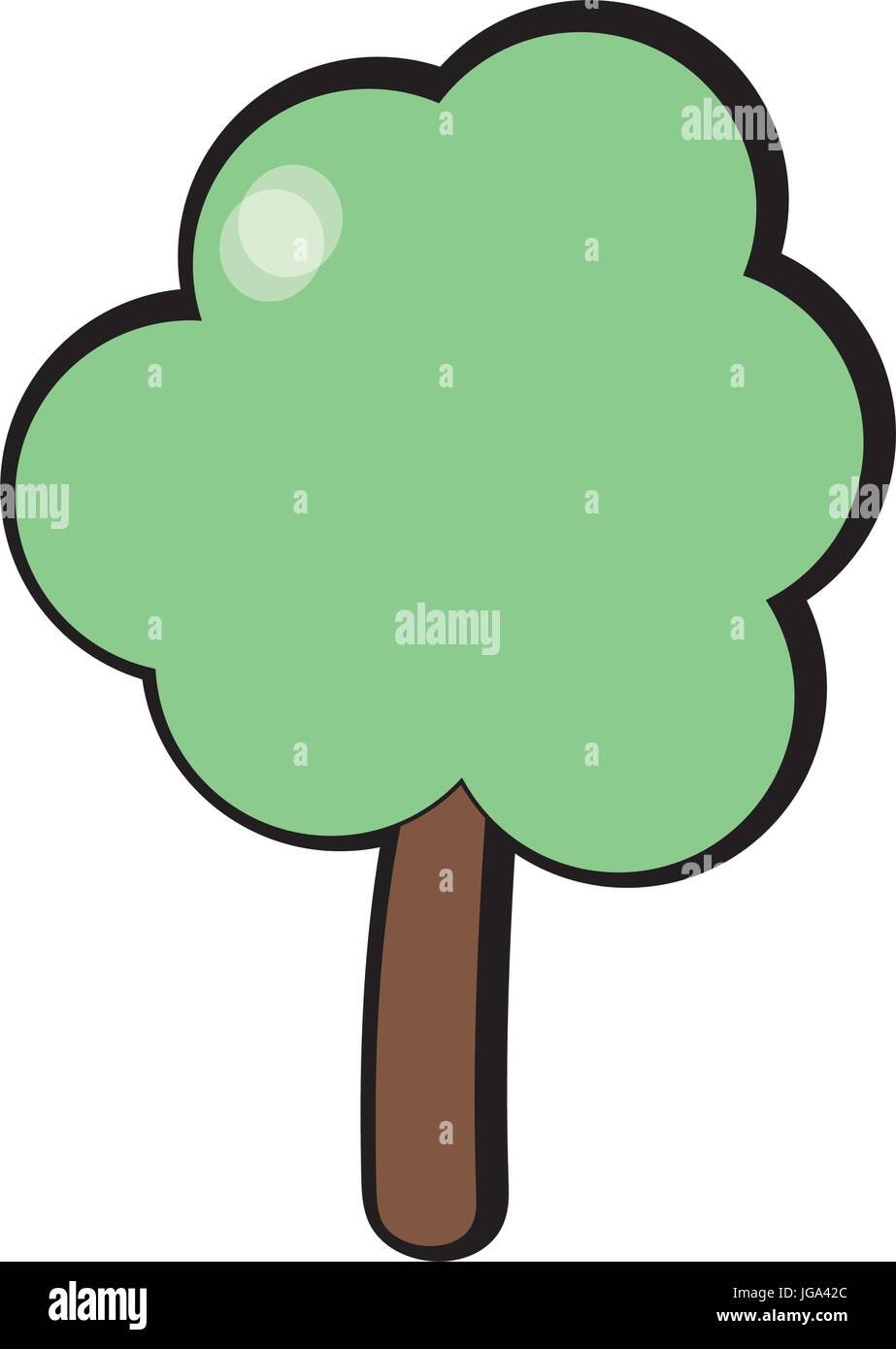 natural tree to ecology care icon Stock Vector Image & Art - Alamy
