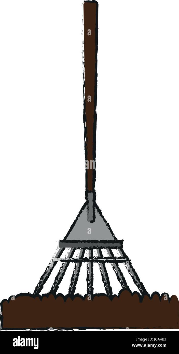 rake gardening tool icon image Stock Vector Image & Art - Alamy