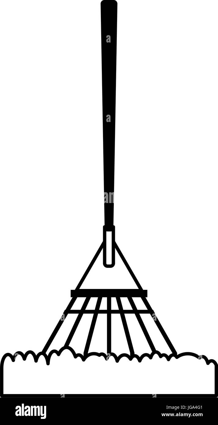 rake gardening tool icon image Stock Vector Image & Art - Alamy