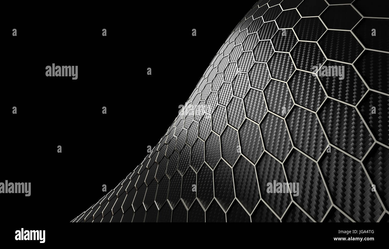 hexagonal carbon fiber background 3d rendering image Stock Photo Alamy