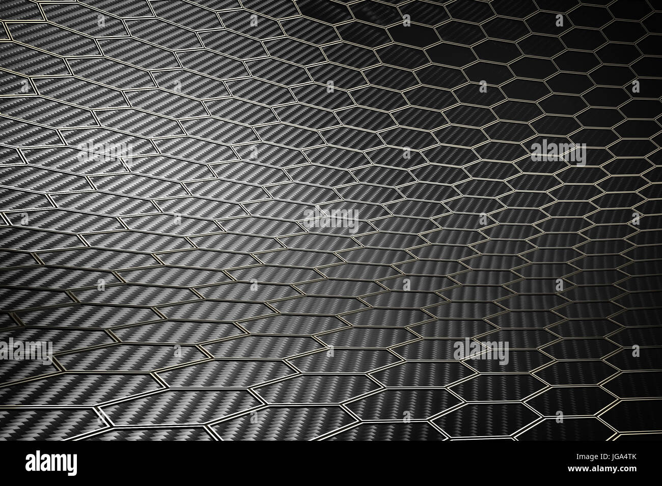 hexagonal carbon fiber background 3d rendering image Stock Photo Alamy