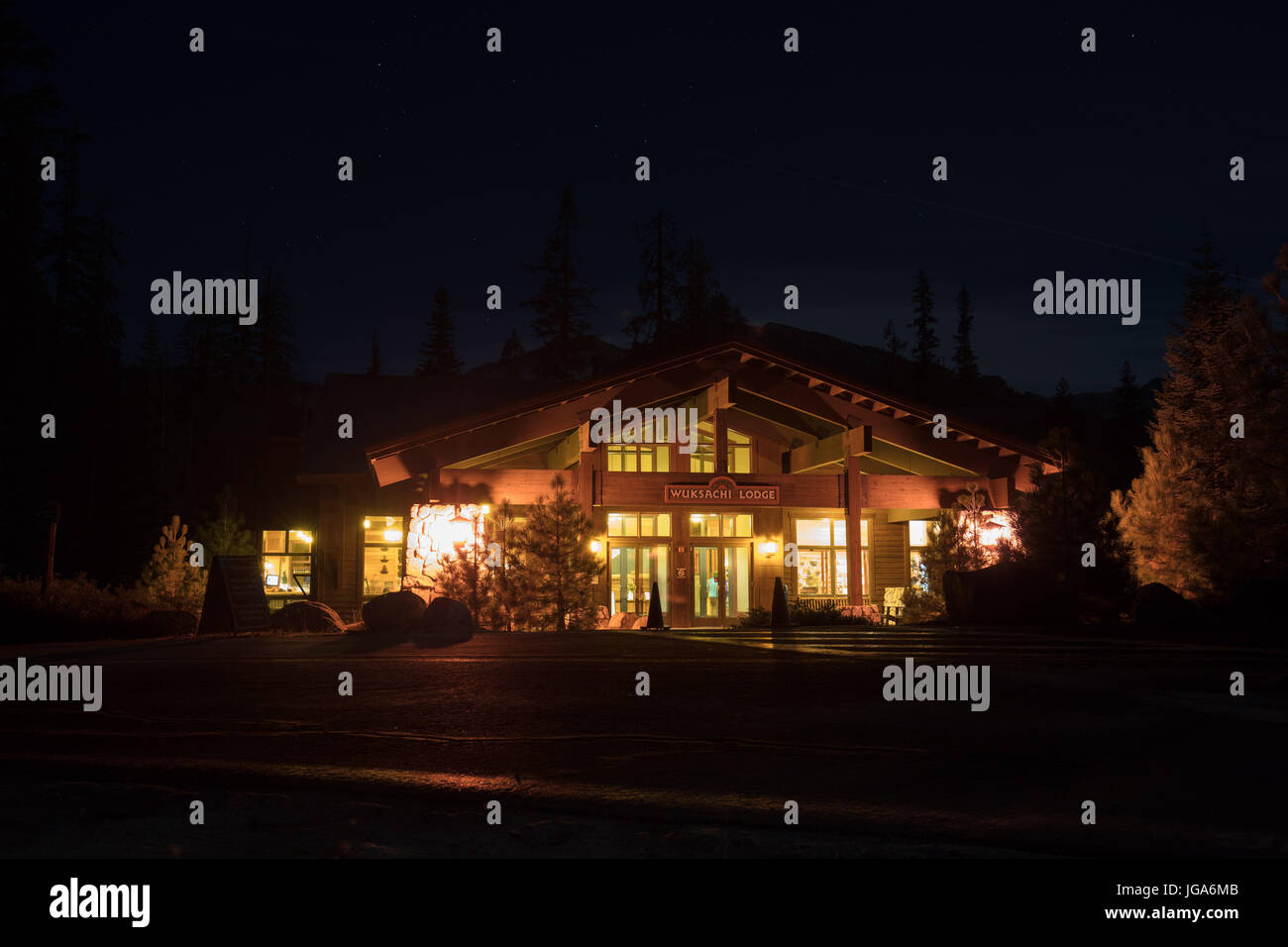 Wuksachi Lodge In Sequoia National Park California Usa Stock