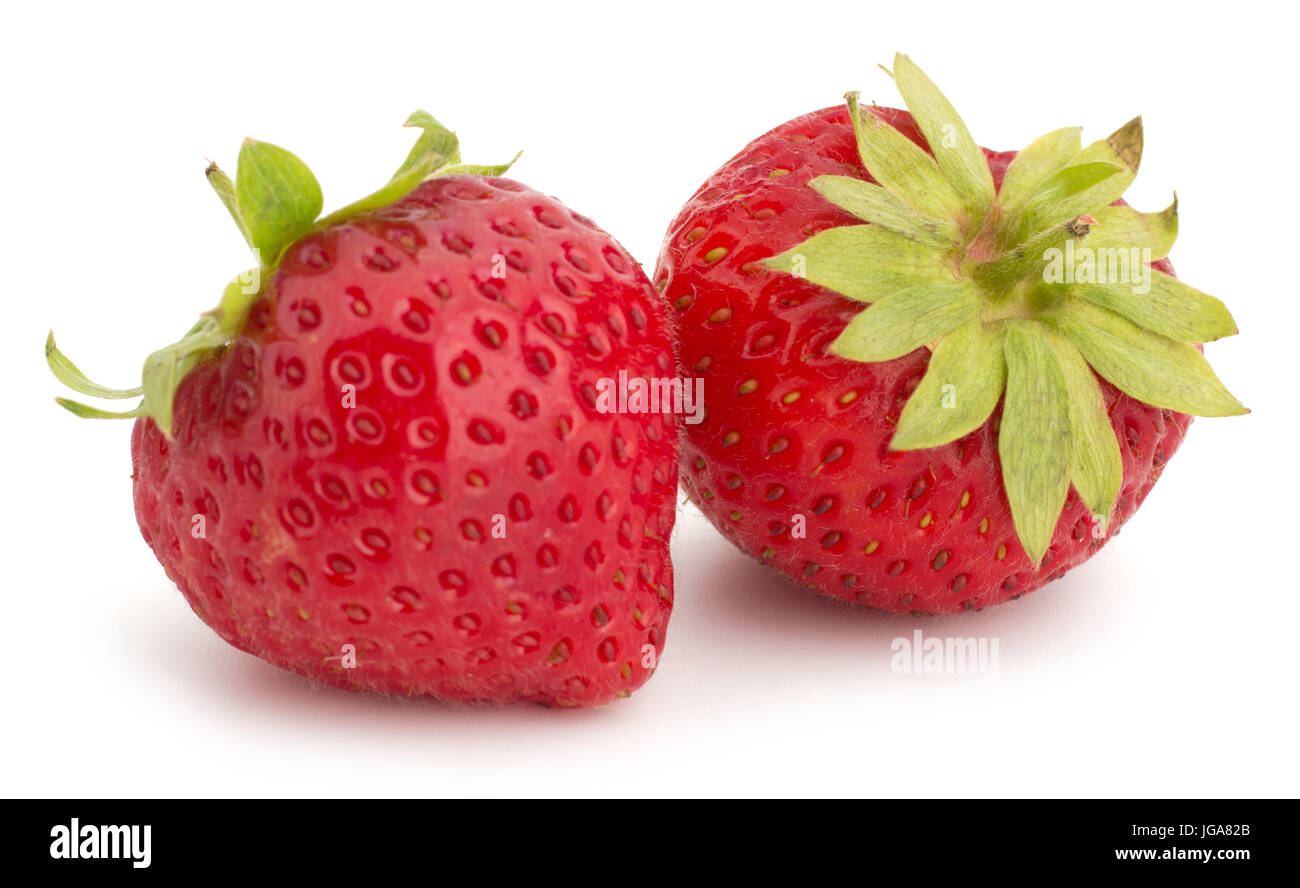 Fresh Red Strawberry isolated on white background Stock Photo - Alamy