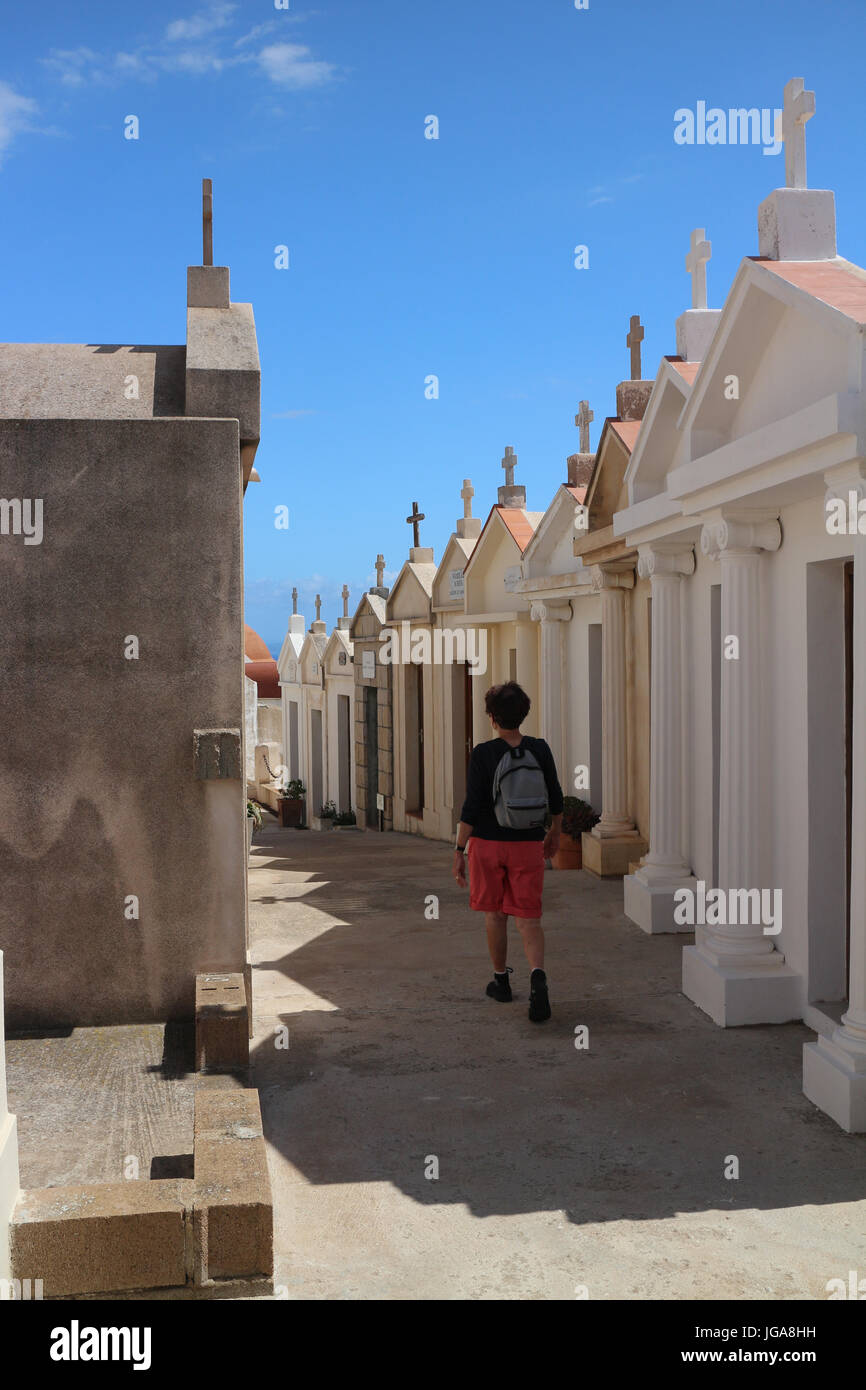 Maritime cemetary of Bonifacio (With all due respect) Stock Photo