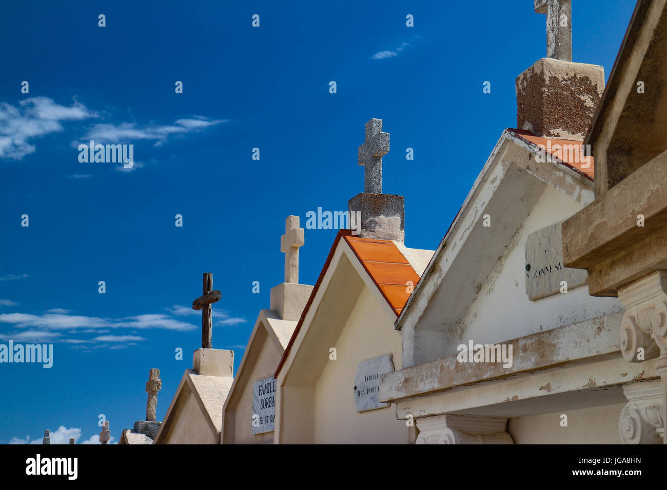 Maritime cemetary of Bonifacio (With all due respect) Stock Photo