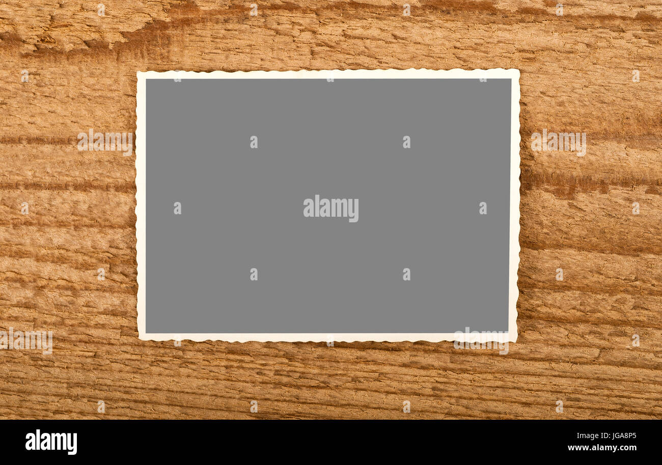 picture frome on wood background Stock Photo
