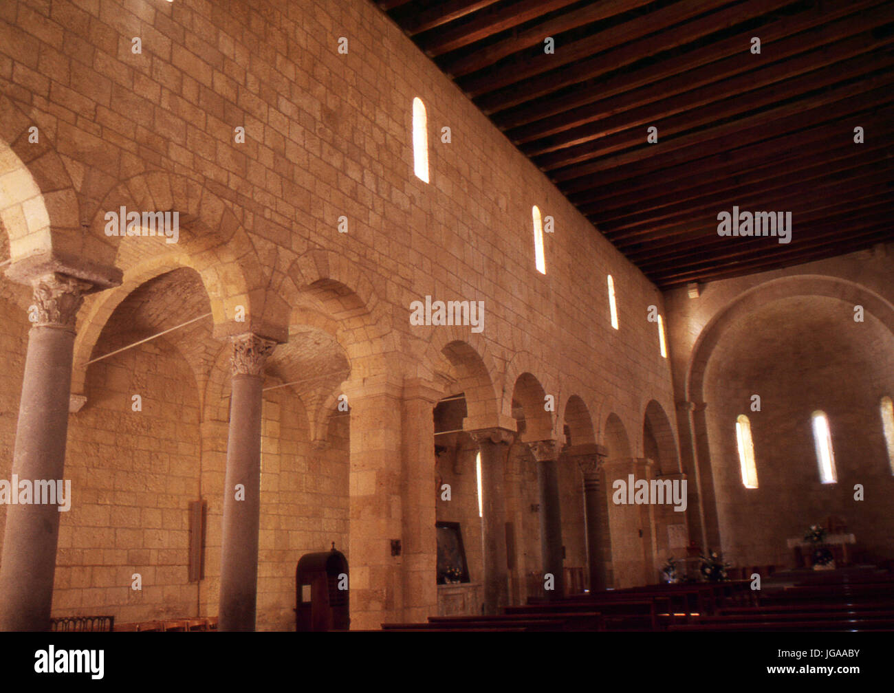 Porto Torres, Sardinia. San Gavino romanesque church (XI Century) Stock Photo
