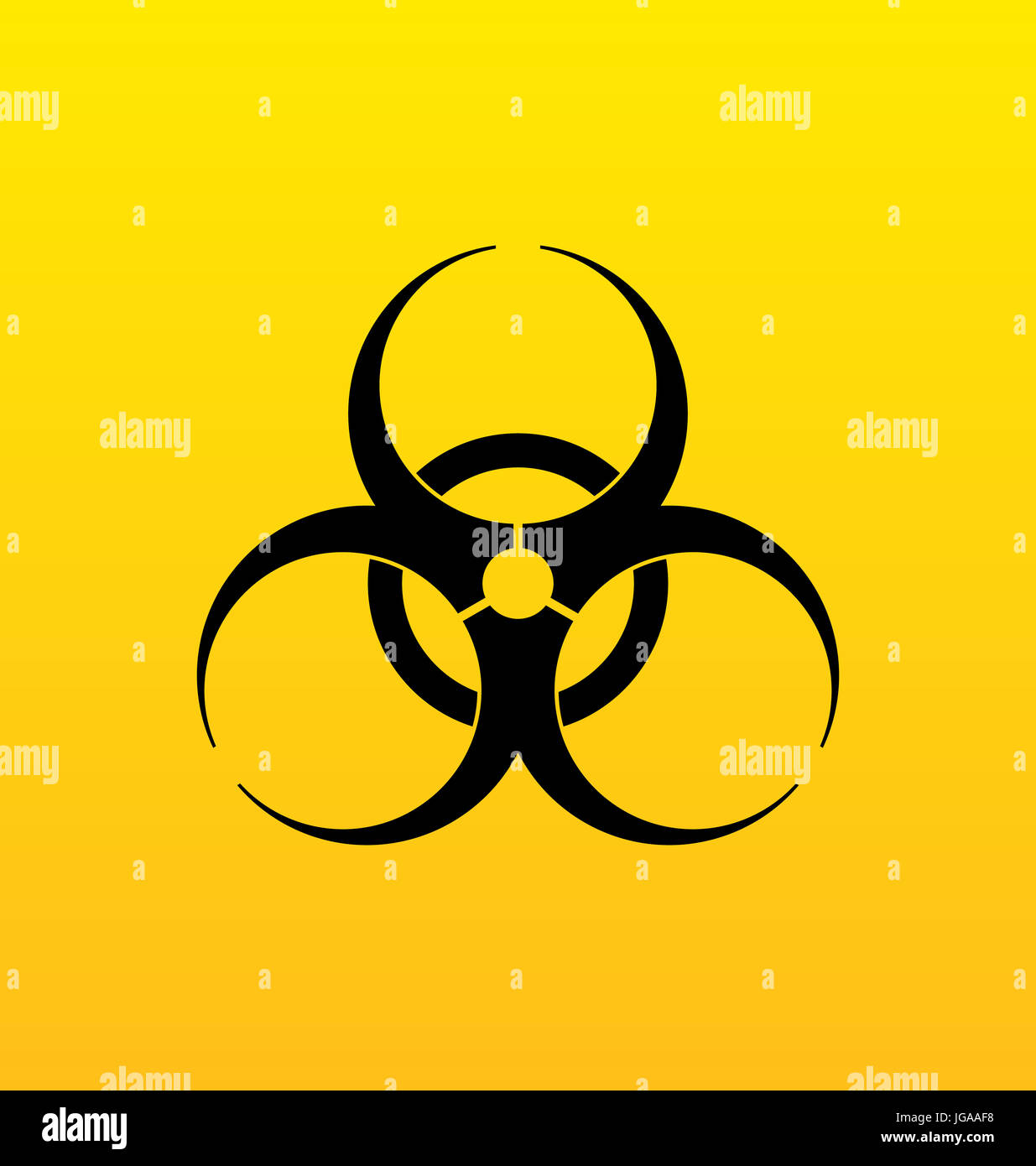 Biohazard or Biological Threat Alert Icon. Warning Sign of Virus. Danger Coronavirus Bio Hazard ...