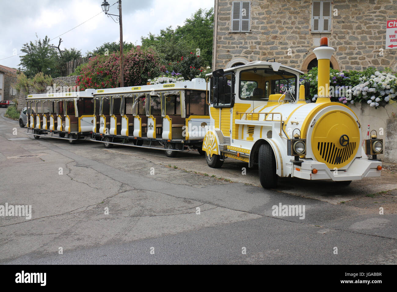 The little train of Bastelica (South Corsica) Stock Photo