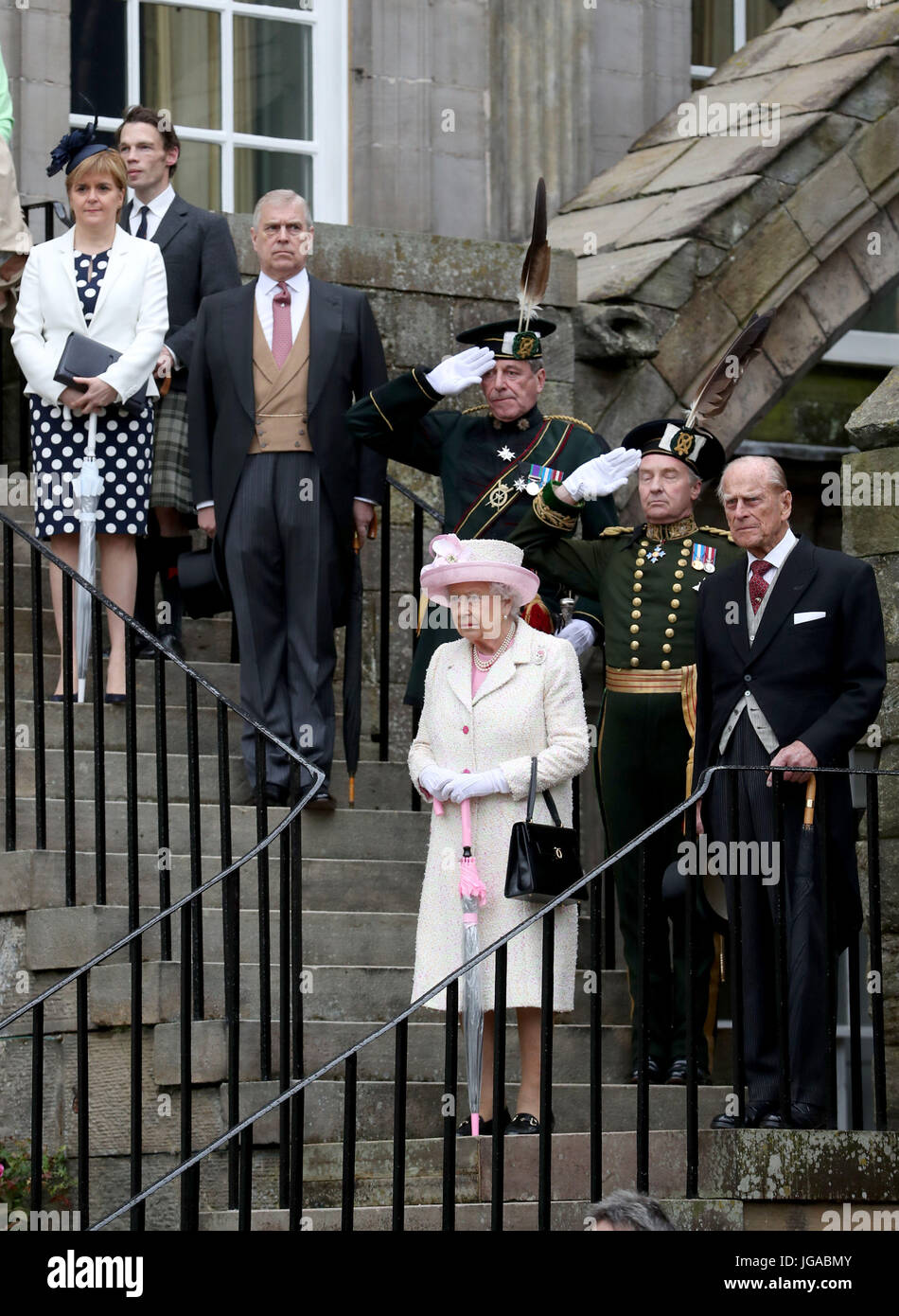 Queen Elizabeth II and the Duke of Edinburgh by the Duke of
