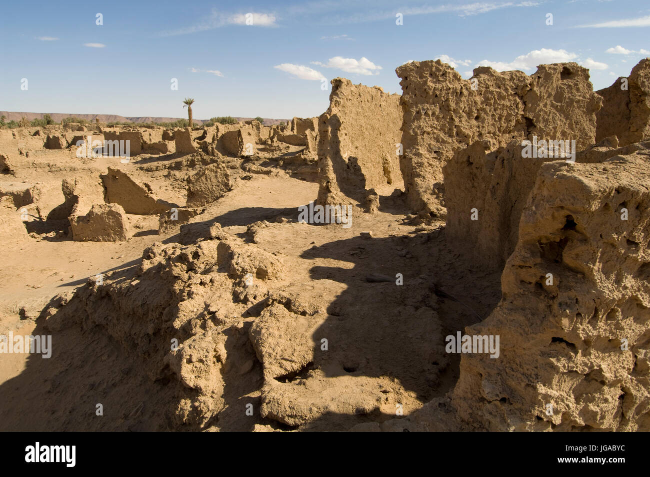 Jarma (Germa), Garamantes archaeological site, Fezzan, Libya. Stock Photo