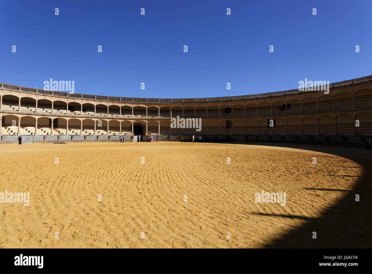 Bullfight arena in ronda, Plaza de toros, Spain. Stock Photo