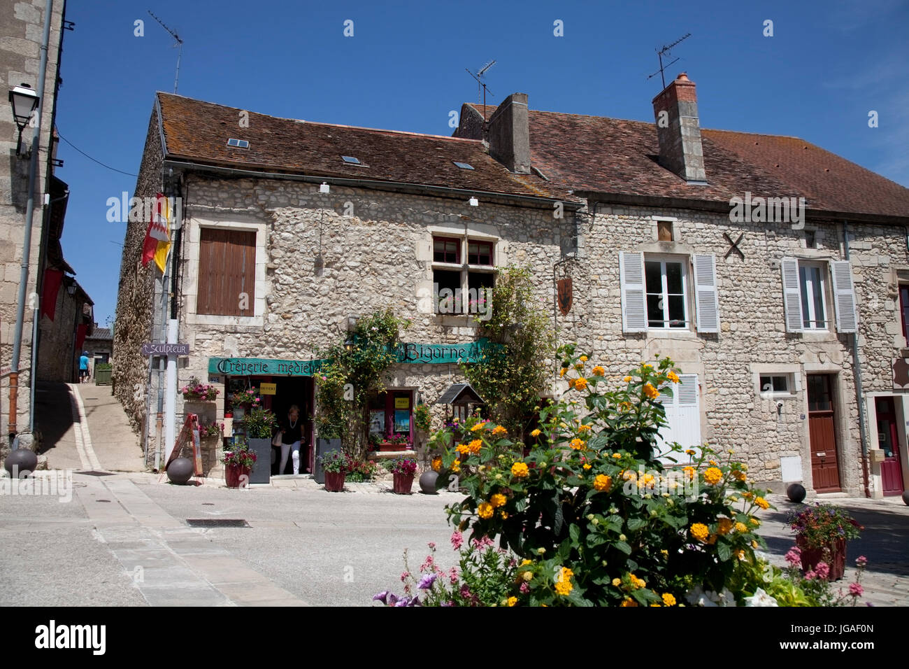 Chauvigny France Stock Photo Alamy