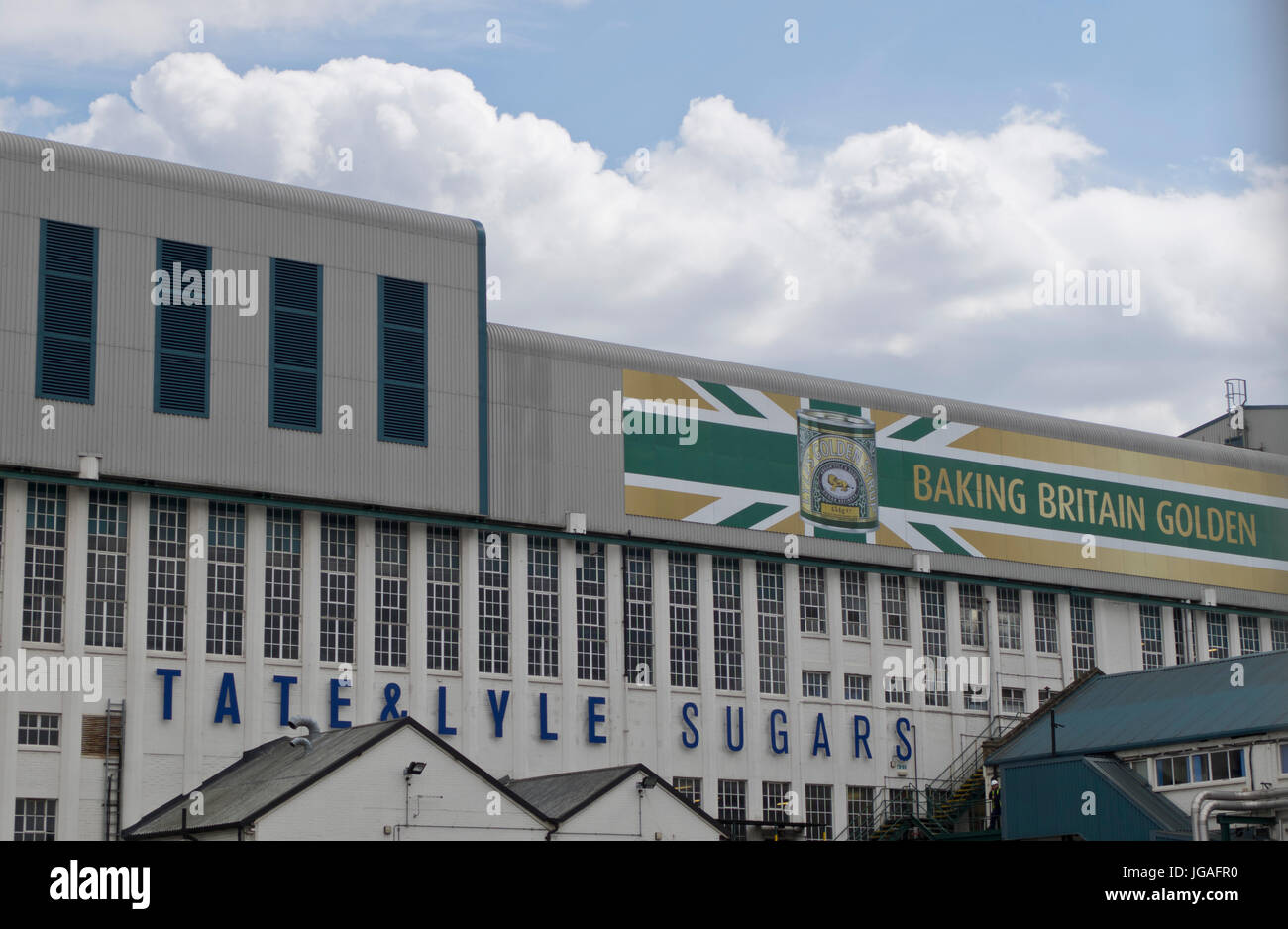 Location of Tate&Lyle sugar industry and warehouse in London Docklands